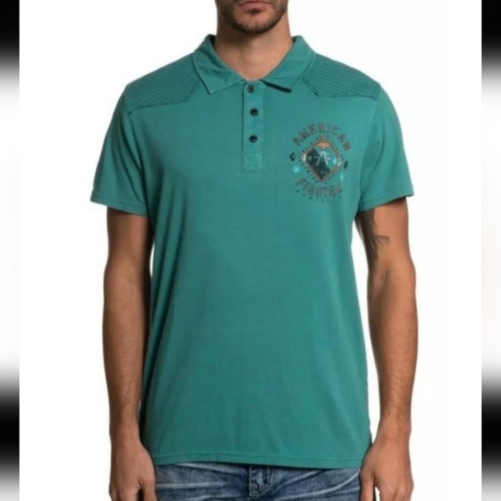 Nwt American fighter polo graphic tee And Tank Men 2XL
